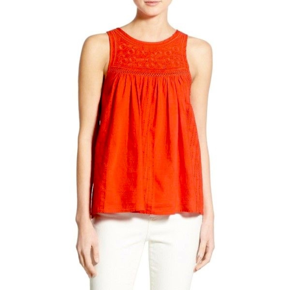 Madewell Embroidered Swing Top